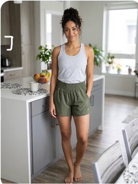 Vuori Women's Olive Performance Shorts